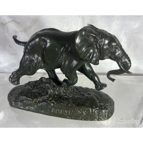 Barye Antoine louis �l�phant du S�n�gal bronze Barbedienne sculpture