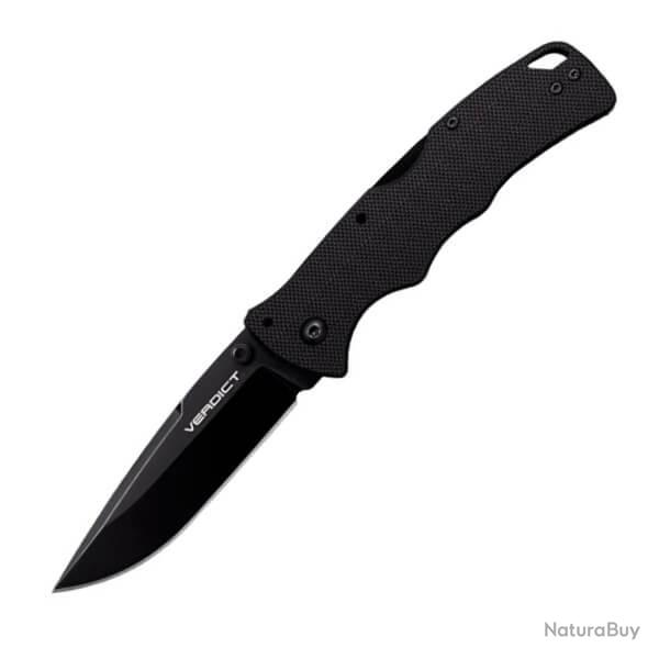 Couteau pliant Cold Steel "Verdict" Spear Point tout noir