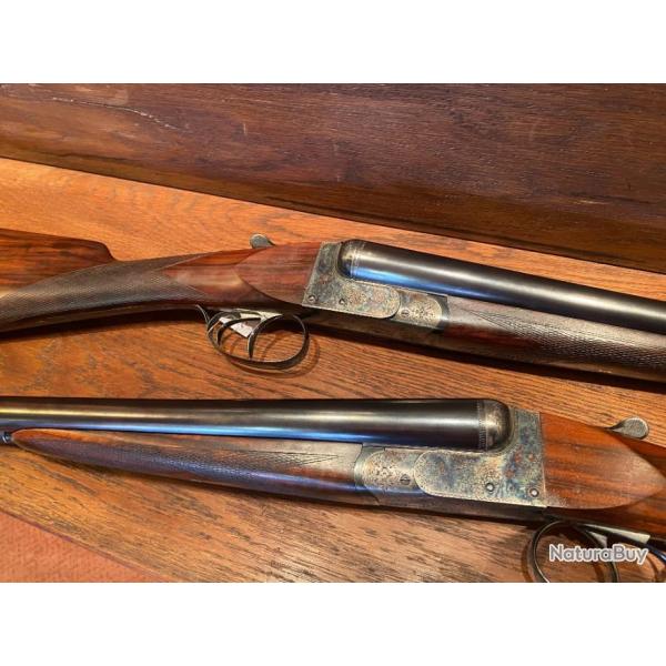 Paire de Fusils Juxtapos�s Anson Guichard Cal. 12/70