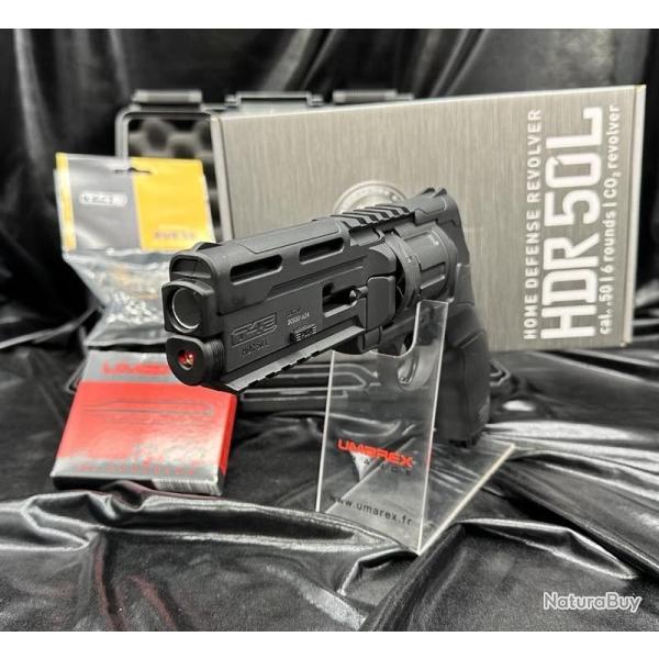PACK PRET A TIRER (TR50 L T4E) HDR50 laser intgr - 11J (100 BILLES, 5 CART CO2, MALLETTE)