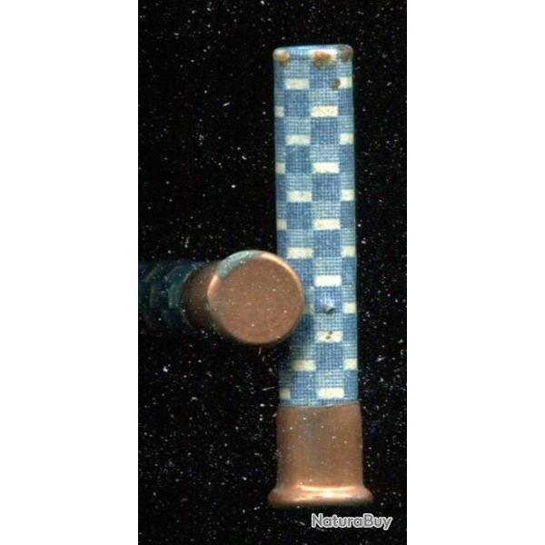 6 mm Flobert - Damiers bleus et blancs - double charge - poudre noire