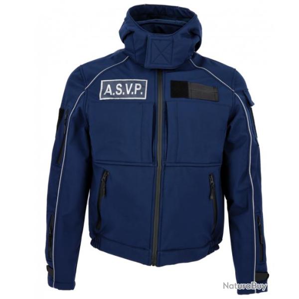 Blouson Softshell bleu marine IRON ASVP