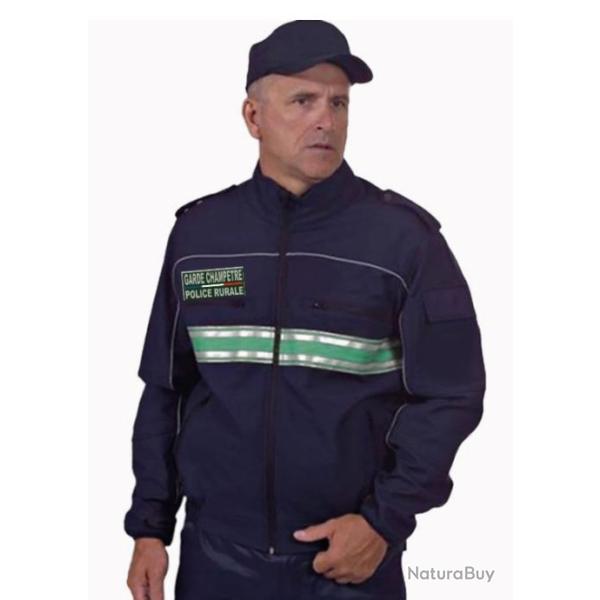 Blouson Softshell Bandes vertes GARDE CHAMPETRE POLICE RURALE