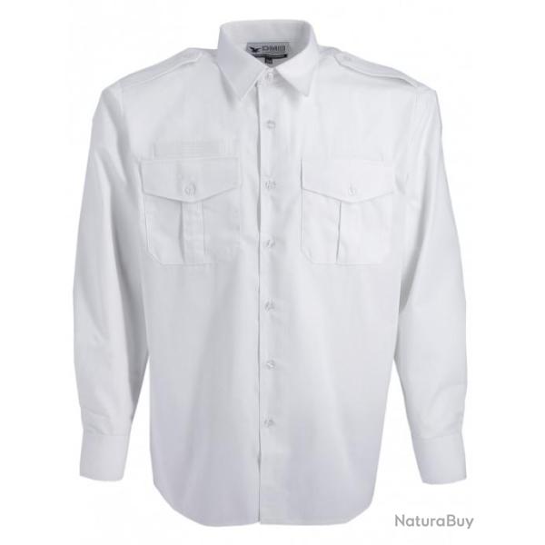 Chemise blanche Police Municipale avec velcros 2 37/38 HOMME