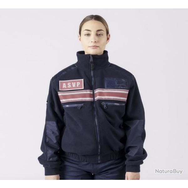 Blouson polaire "Supr�me" membran� Bande bordeaux 2 XL