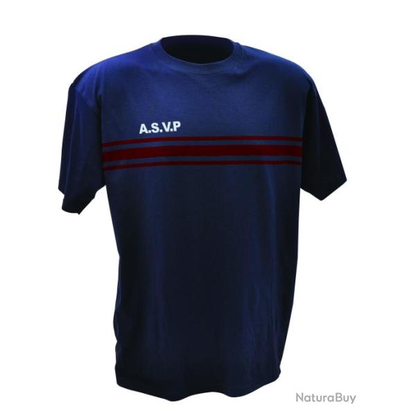 T shirt coton MC Bandes Bordeaux A.S.V.P