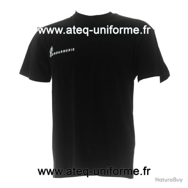 Tee shirt coton GENDARMERIE noir