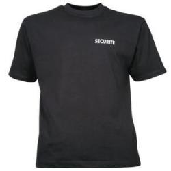 T- Shirt S&eacute;curit&eacute; Noir XS