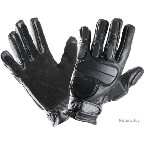 Gants Swat Cuir Noir 7 / S