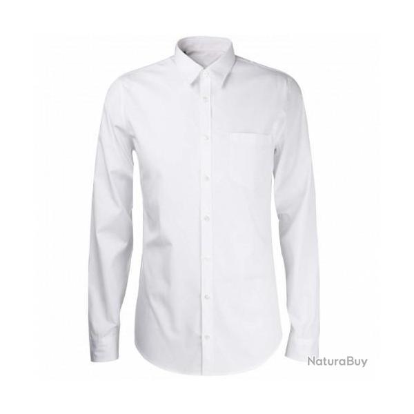 Chemise de ville blanche Noir