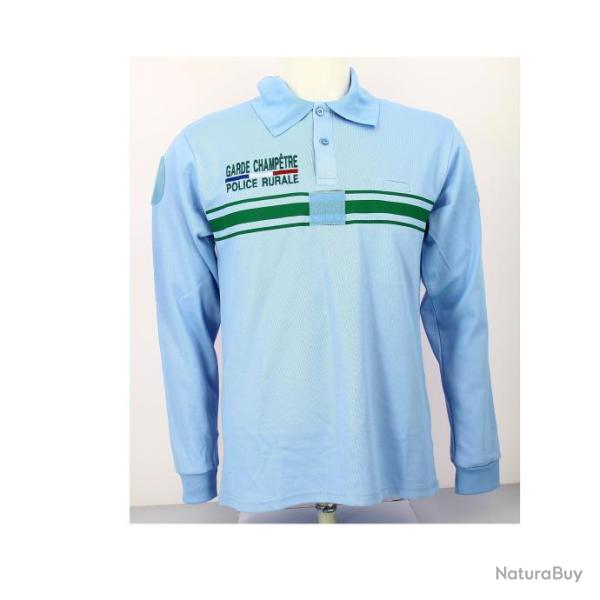 Polo manche longues brod� Garde Champ�tre Police Rurale Conforme au d�cret 2023