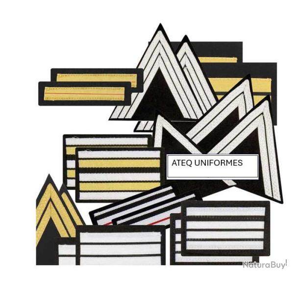 Bas de Manches Vareuses Gendarmerie DEPARTEMENTALE 6/MAJOR