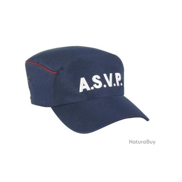 CASQUETTE ASVP TYPE BAC AVEC LISERE BORDEAUX Taille 4 : tour de t�te 60 au 63