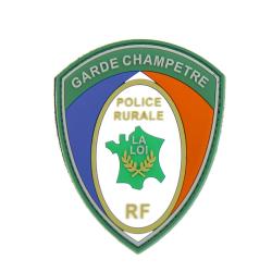 Ecusson de bras PVC Police Rurale Garde Champ&ecirc;tre