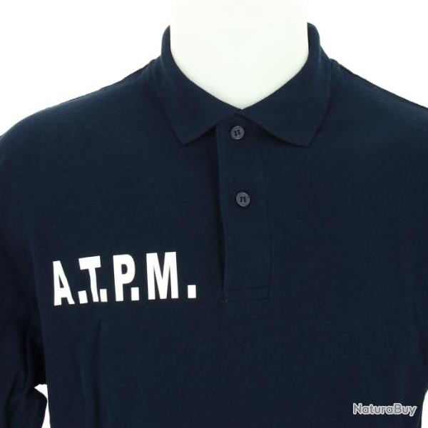 Polo double face ATPM avec ou sans bandes manches courtes Bordeaux ASVP