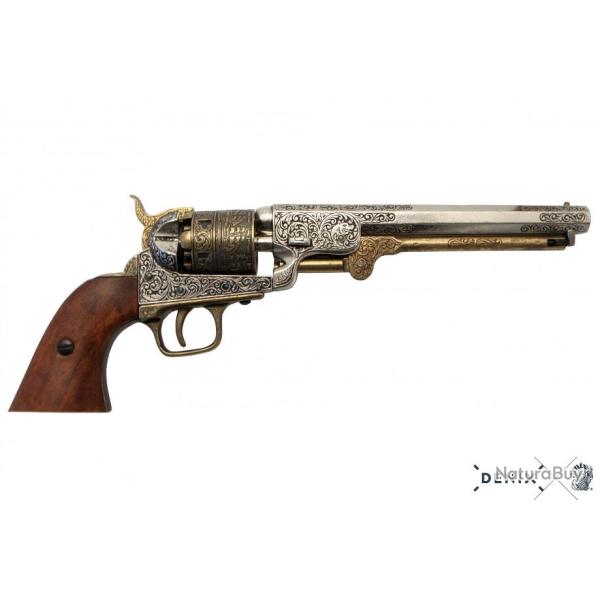 REPLIQUE FACTICE REVOLVER 1851 NAVY GRAVE DENIX
