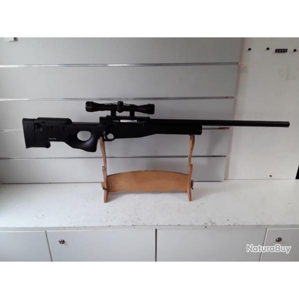 FUSIL DE SNIPER AIRSOFT ASG AW.308 SNIPER SPRING 1,9 JOULES 28 COUPS + LUNETTE 4 X 32