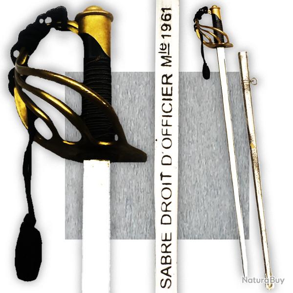 RARE & SUPERBE SABRE FRANCAIS OFFICIER D'INFANTERIE MOD.1961 CHARLES DE GAULLE XX ORIGINAL