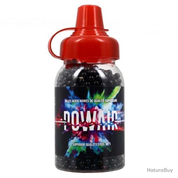 Billes acier Powair noire - Cal. 4.5mm BB X 5 Boites - PROMOTIONP