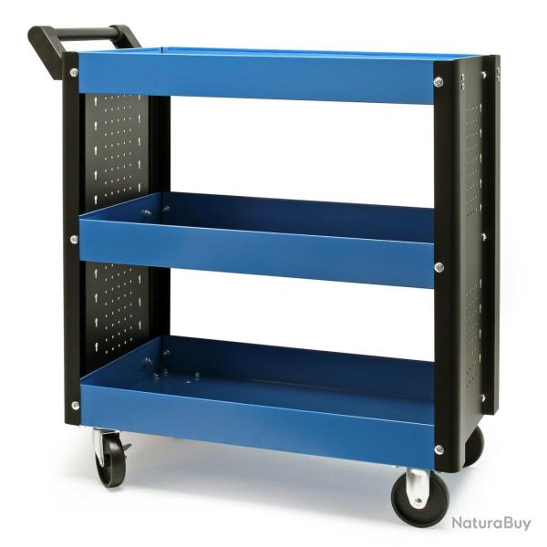 Servante d'atelier chariot mobile outillage desserte 3 niveaux boite  outils 16_0001521