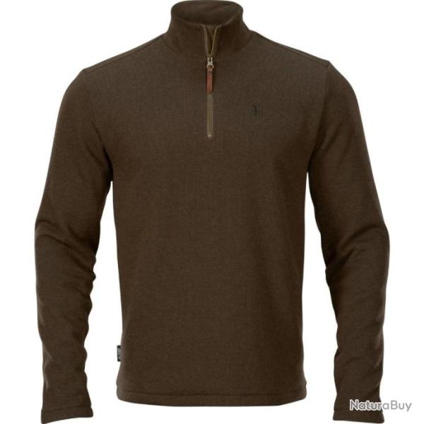 PULL OVER HARKILA RETRIEVE  COL ZIPPE DARK WARM OLIVE TAILLE XXL NEUF