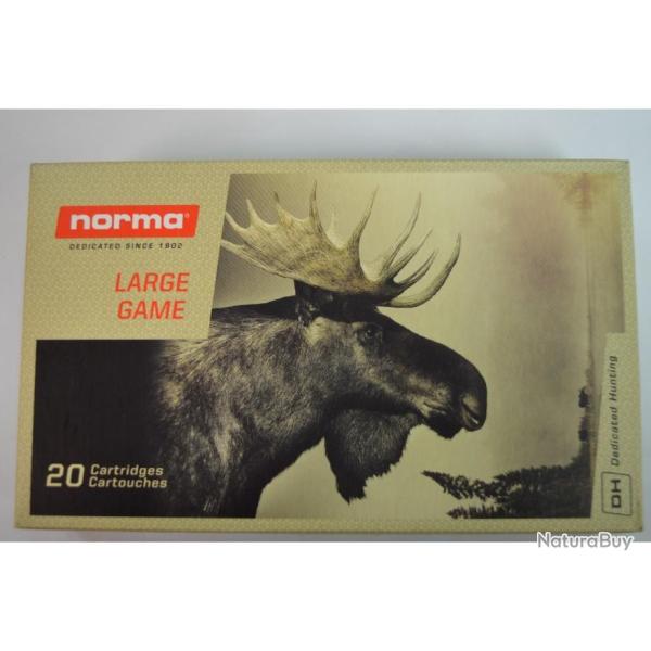 1 BOITE DE 20 MUNITIONS NORMA CALIBRE 7X64 OGIVE ORYX 10.1 G/ 156 GR  NEUVE