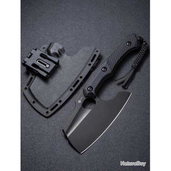 Couteau Civivi Aratra Black Lame Cleaver Acier D2 Manche G10 Kydex Sheath CIVC210411