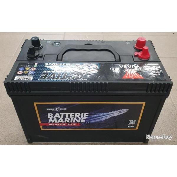 BATTERIE DECHARGE LENTE 12V DOUBLE BORNE 80ah - 260x174x225mm