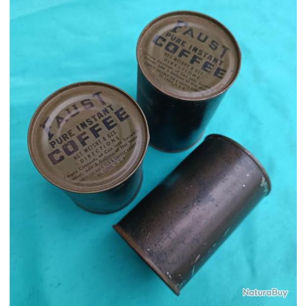 Boite de caf� FAUST ration US WW2
