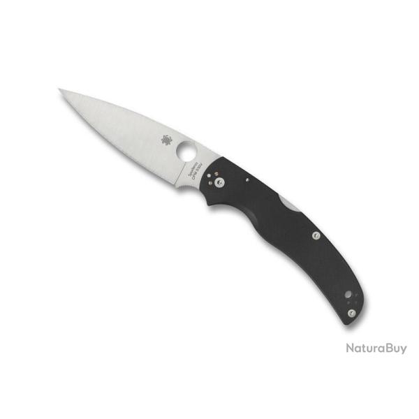 BEL520 COUTEAU FERMANT SPYDERCO "NATIVE CHEF" LAME ACIER A CRAN MANCHE 13CM NOIR NEUF