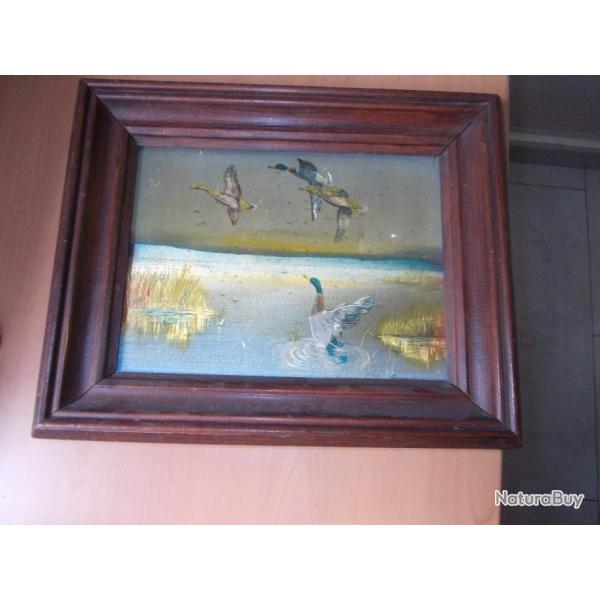 TABLEAU CANARDS SUR ETANG