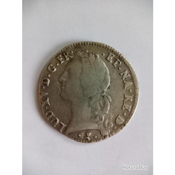 1 ECU Louis XV 1767 tr�s bon �tat