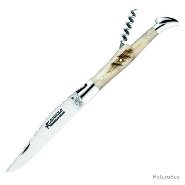 Couteau Laguiole 2 pi�ces Gilles� de Fontenille Pataud gamme "Tradition" b�lier 12cm