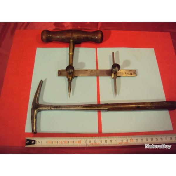 Compas � rondelles ou � � verge � est l'outil du bourrelier