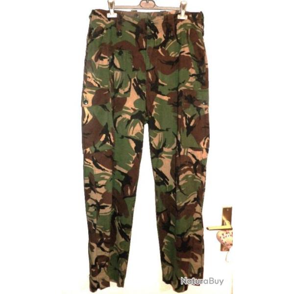 Pantalon camo DPM ''windproof'' taille 42, ann�es 80