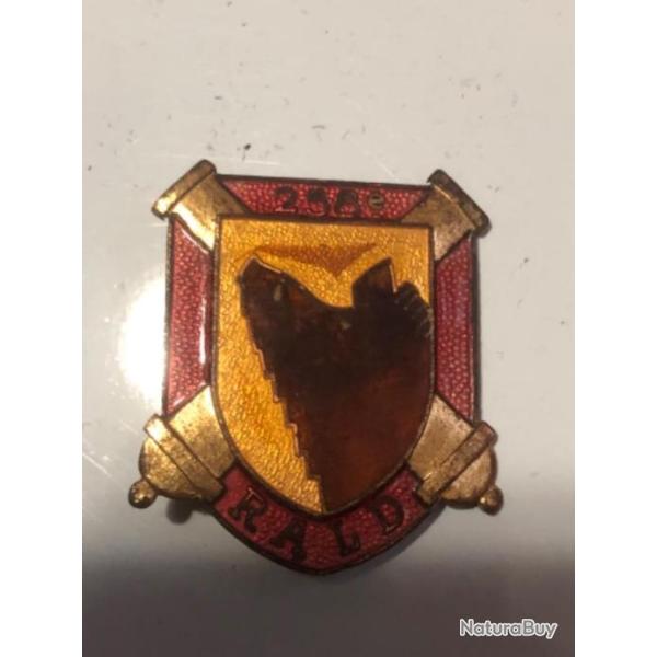 INSIGNE MILITAIRE ARTILLERIE 258 RALD