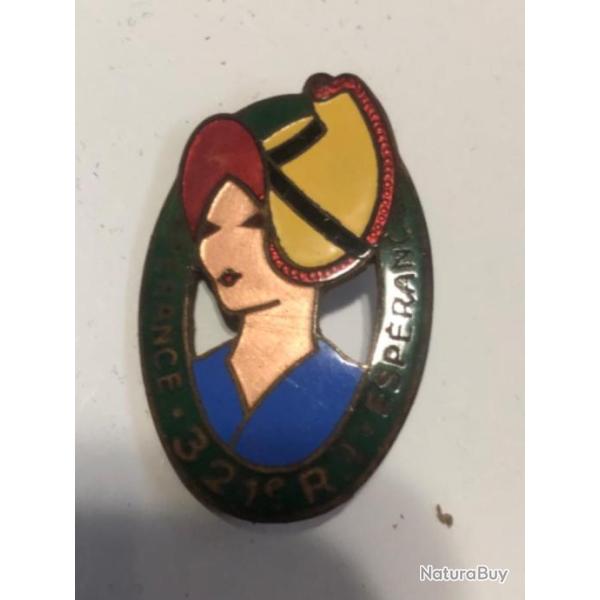 INSIGNE 321 RGIMENT INFANTERIE SUPERBE TATFABRICATION AUGIS ST B LYONVOIR  AUTRES INSIGNES