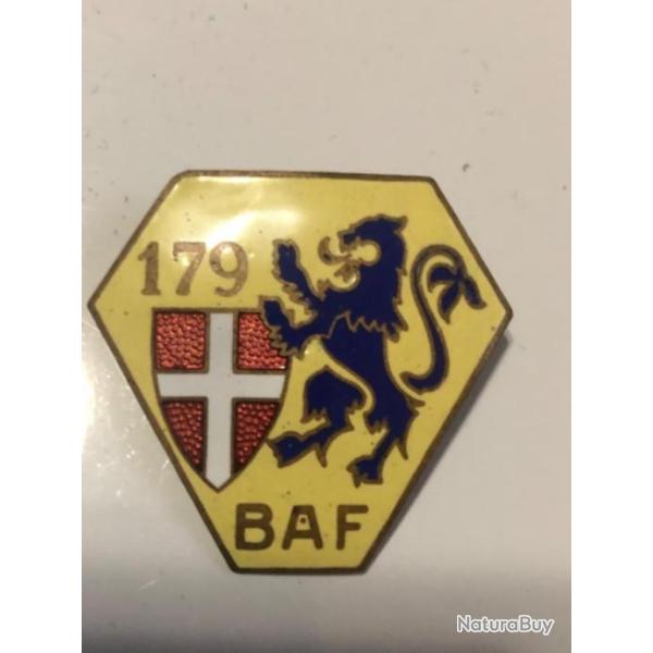 INSIGNE 179 BATAILLON ALPIN DE FORTERESSE FABRICATION � AUGIS DUVERNE