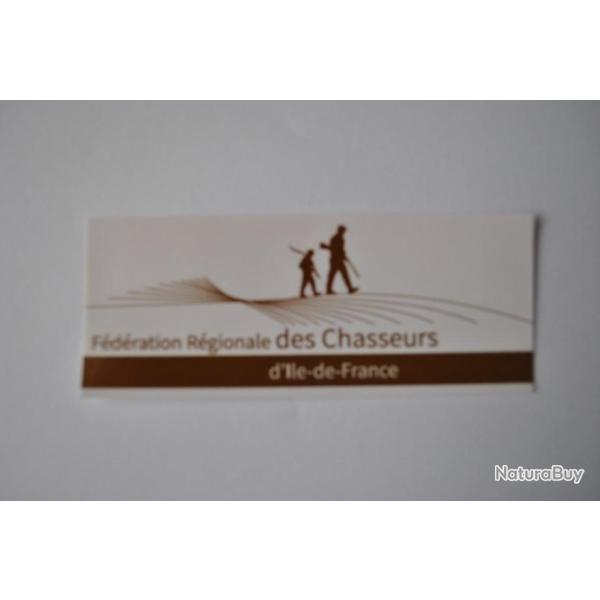 autocollant chasse fdc ile de france