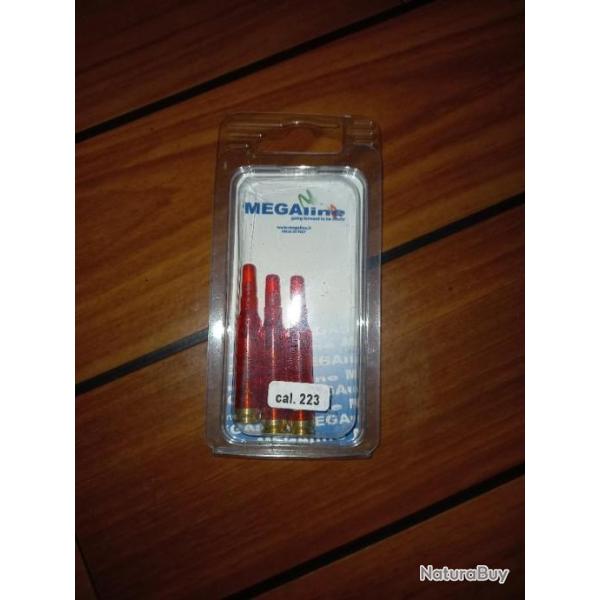 3 douilles amortisseur "Snap cap" en plastique de calibre .223 Remington - 5.56mm NATO