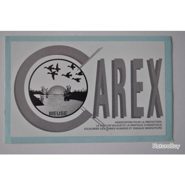 autocollant chasse gibier d'eau carex