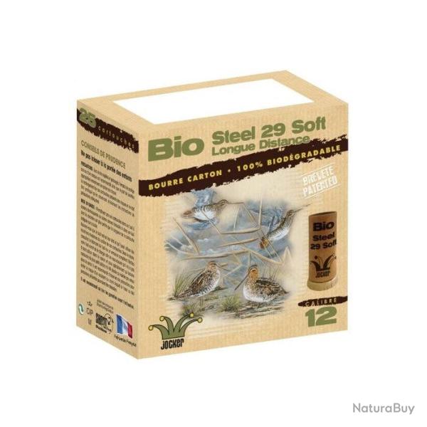 Boite de 25 Cartouches Jocker Bio Steel 29 Soft Trio Cal. 12/70/12 Pa - Par 1 / 4/6/8 A