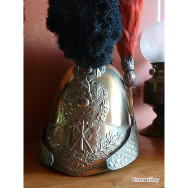 Beau casque d'officier pompier de PASSY modle 1848