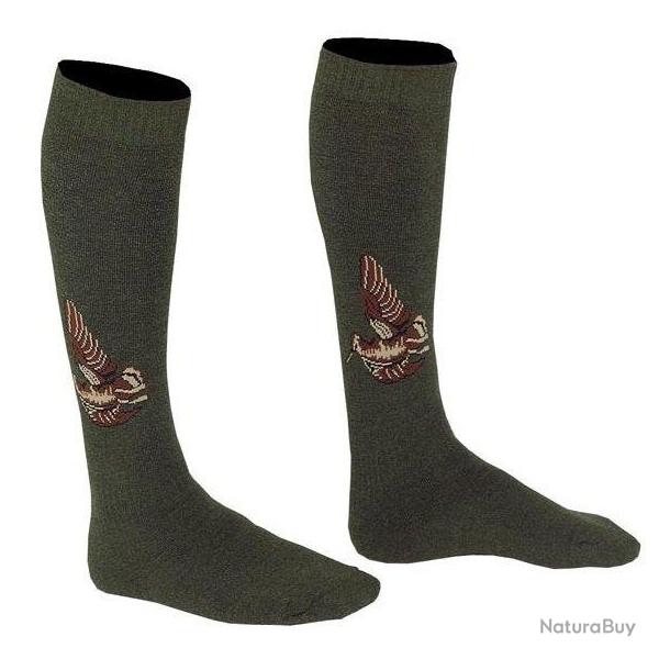Chaussettes vertes montantes b�casse SOMLYS