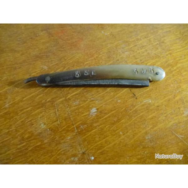 RASOIR MANCHE EN CORNE REGIMENTER