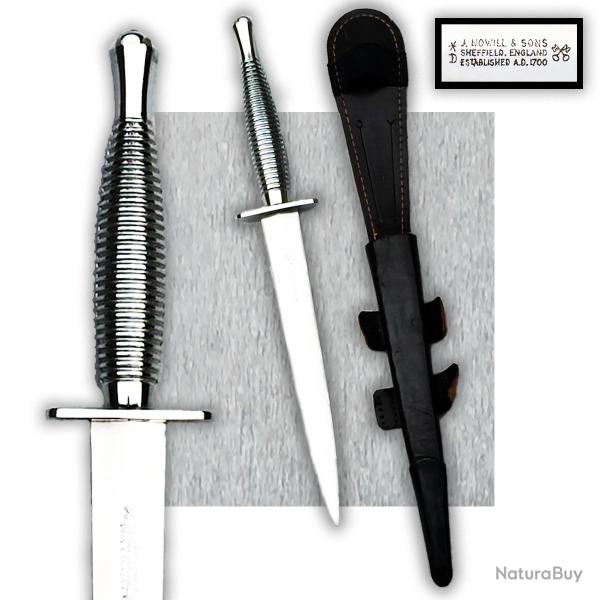 MAGNIFIQUE & RARE GRAND/COUTEAU POIGNARD PARACHUTISTE ANGLAIS SHEFFIELD ENGLAND ORIGINAL