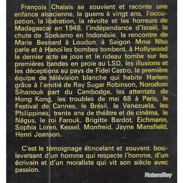 les chocolats de l'entracte de fran�ois chalais journalisme ortf grand format mauvais �tat