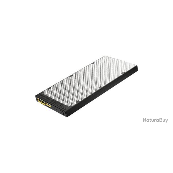 Batterie externe en carbone argent�e