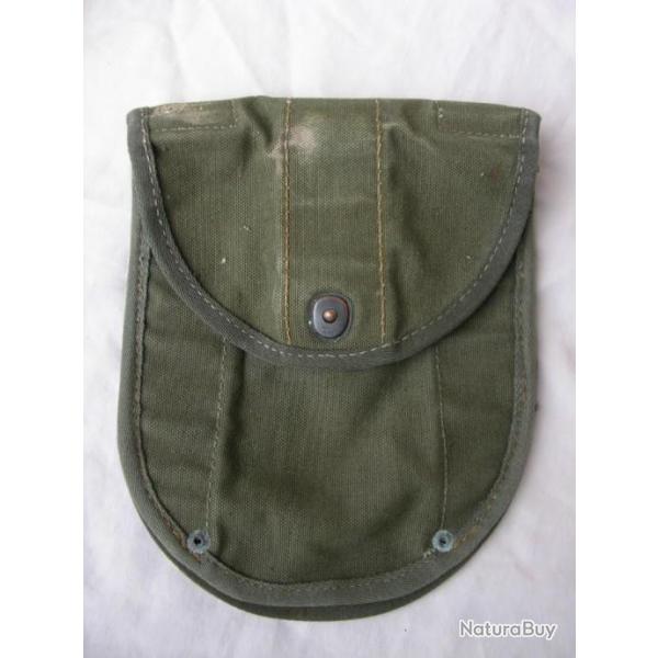 WW2/POSTWAR HOLLANDE HOUSSE DE PELLE MILITAIRE TYPE PELLE US BOUTON " KNIP HIER "