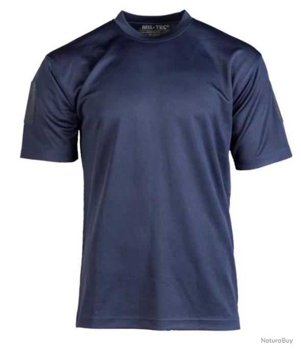 T-shirt Mil-Tec Maverick Noir Homme - Coupe Ajustée - 100% Coton - Manches Courtes